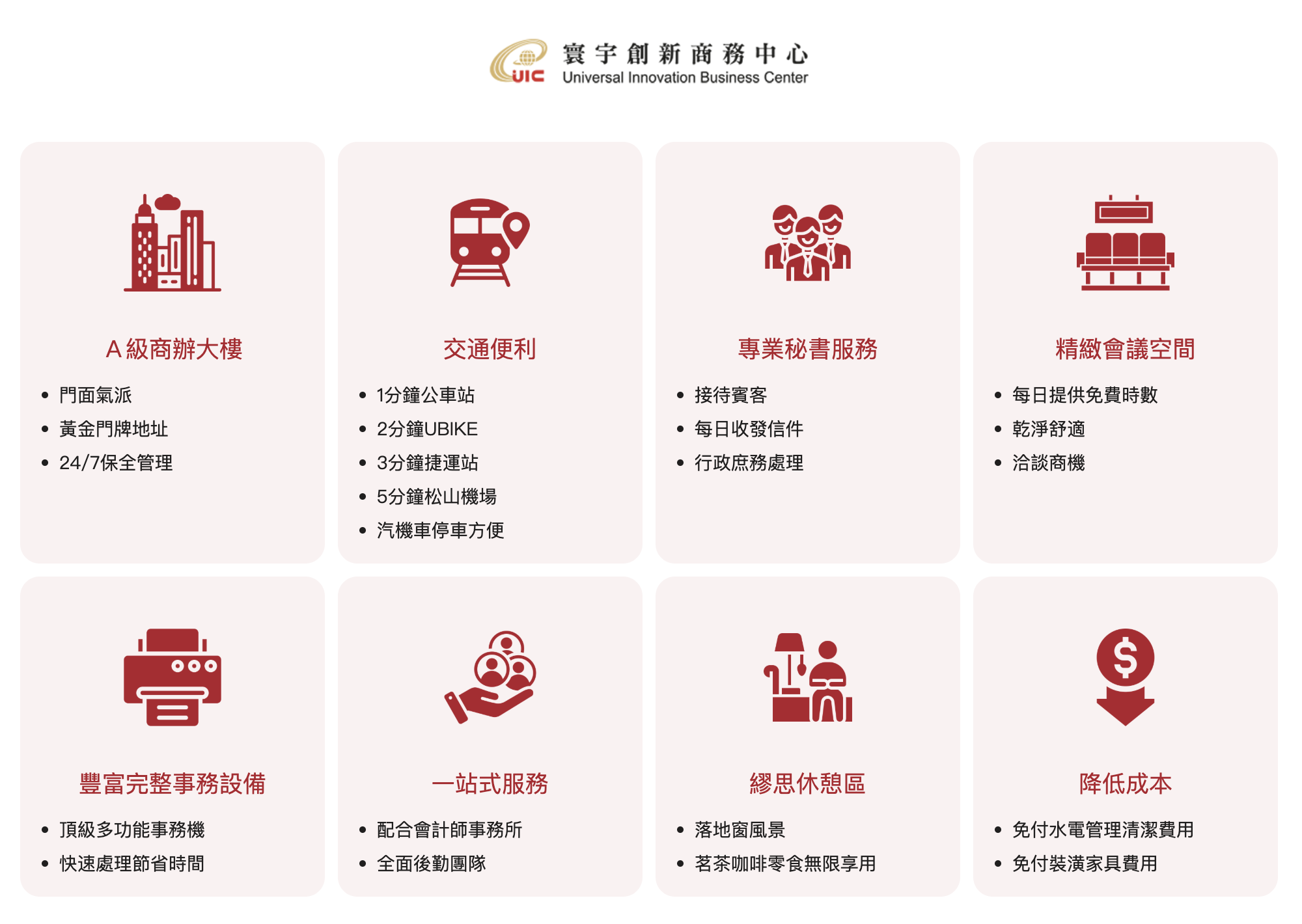最優質微型、小型與個人辦公室租借｜寰宇創新商務中心